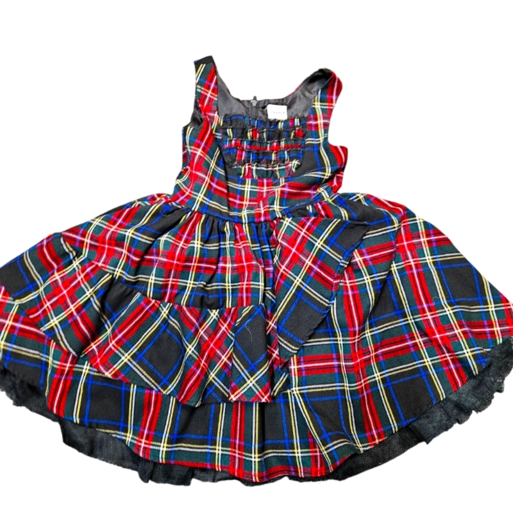 Harajuku Mini Plaid Jumper Dress - Size 6X, Gently Used